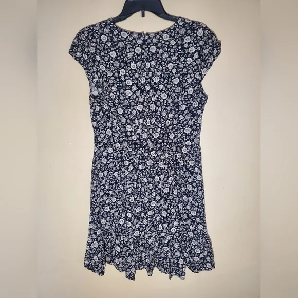 J.Crew Mercantile Faux Wrap Dress Floral Size 10 - Picture 4 of 7